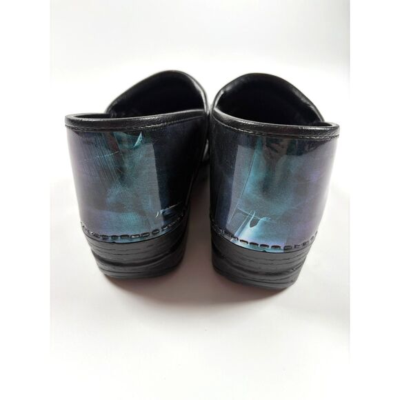 Dansko XP Clogs Women’s Size 40 | Iridescent Galaxy Patent Leather Slip-Ons - Picture 3 of 4